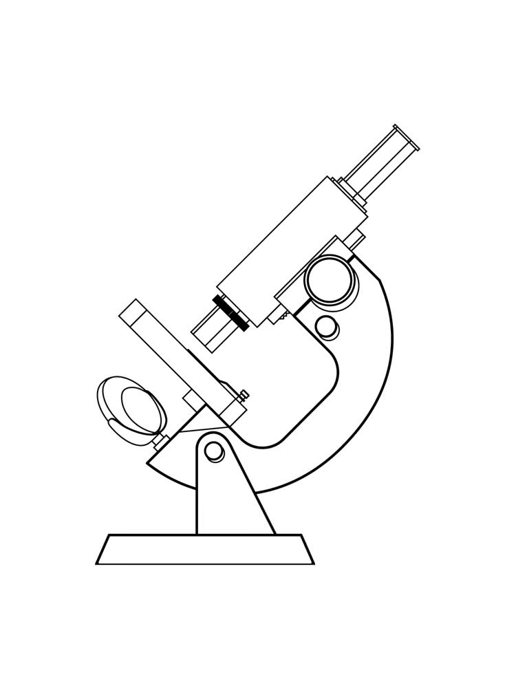 Розмальовки Мікроскоп - Розмальовки для маленьких 