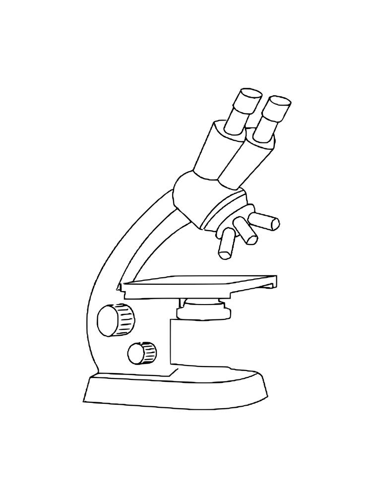 Розмальовки Мікроскоп - Розмальовки для маленьких 