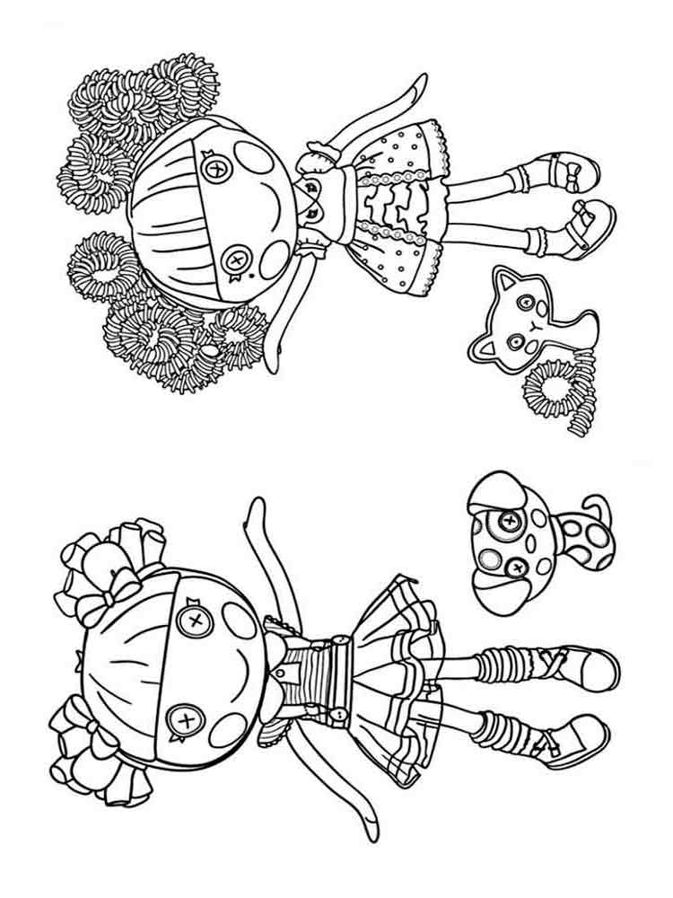 Розмальовки Лалалупси - Розмальовки для дівчаток 