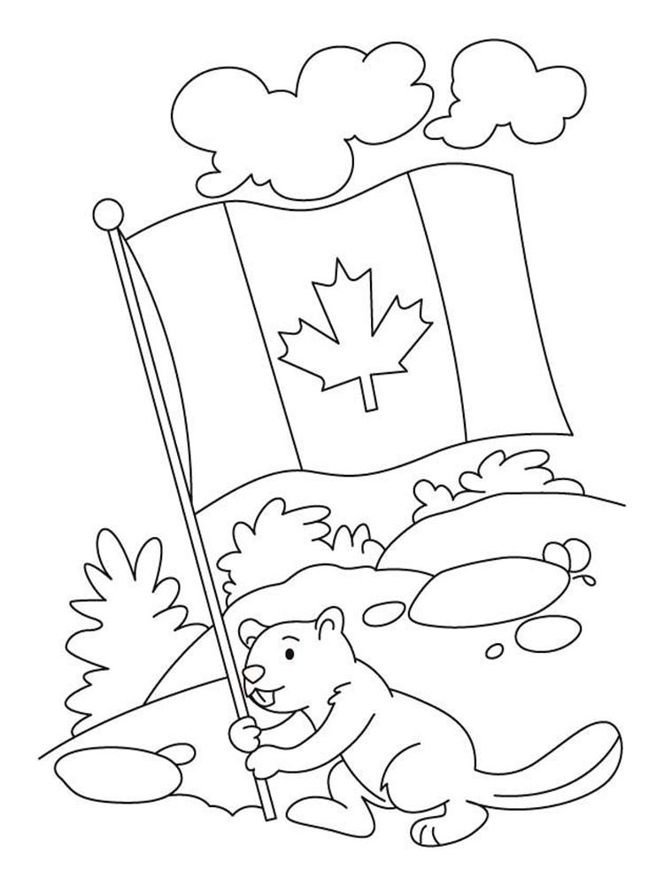 Розмальовки Канада - Навчальні розмальовки 