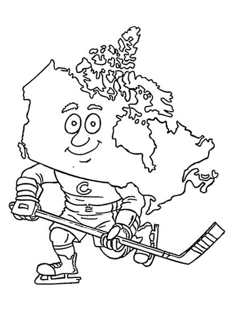 Розмальовки Канада - Навчальні розмальовки 