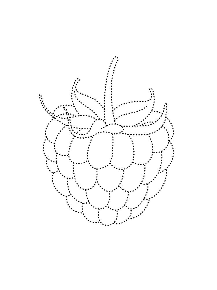 Розмальовка Малина - Овочі та фрукти 