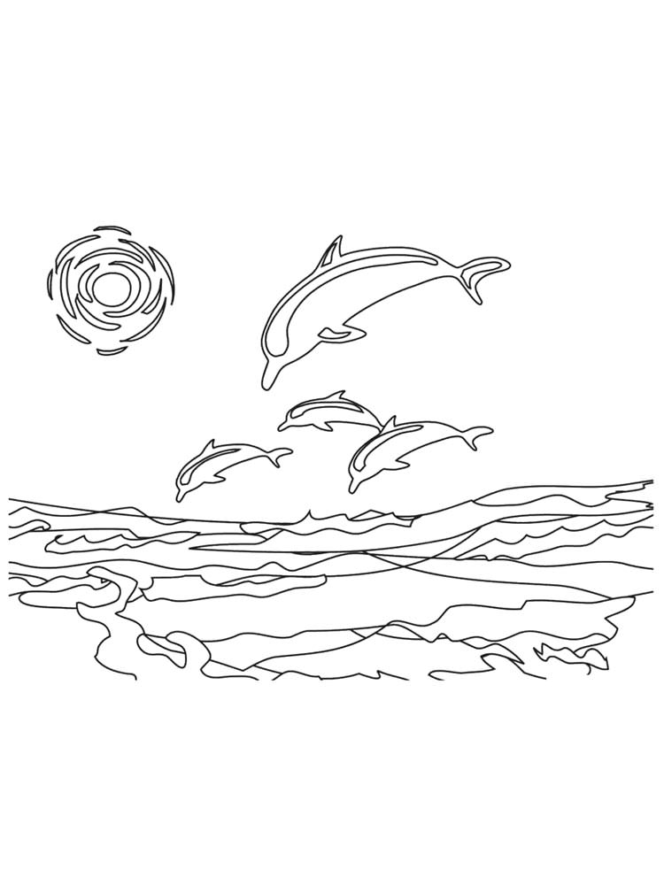 Розмальовки Море - Розмальовки Природа 