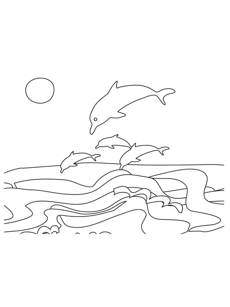 Розмальовки Море - Розмальовки Природа 
