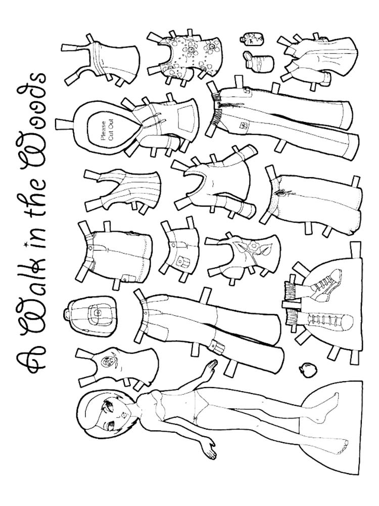Розмальовки Одевалки - Розмальовки для дівчаток 