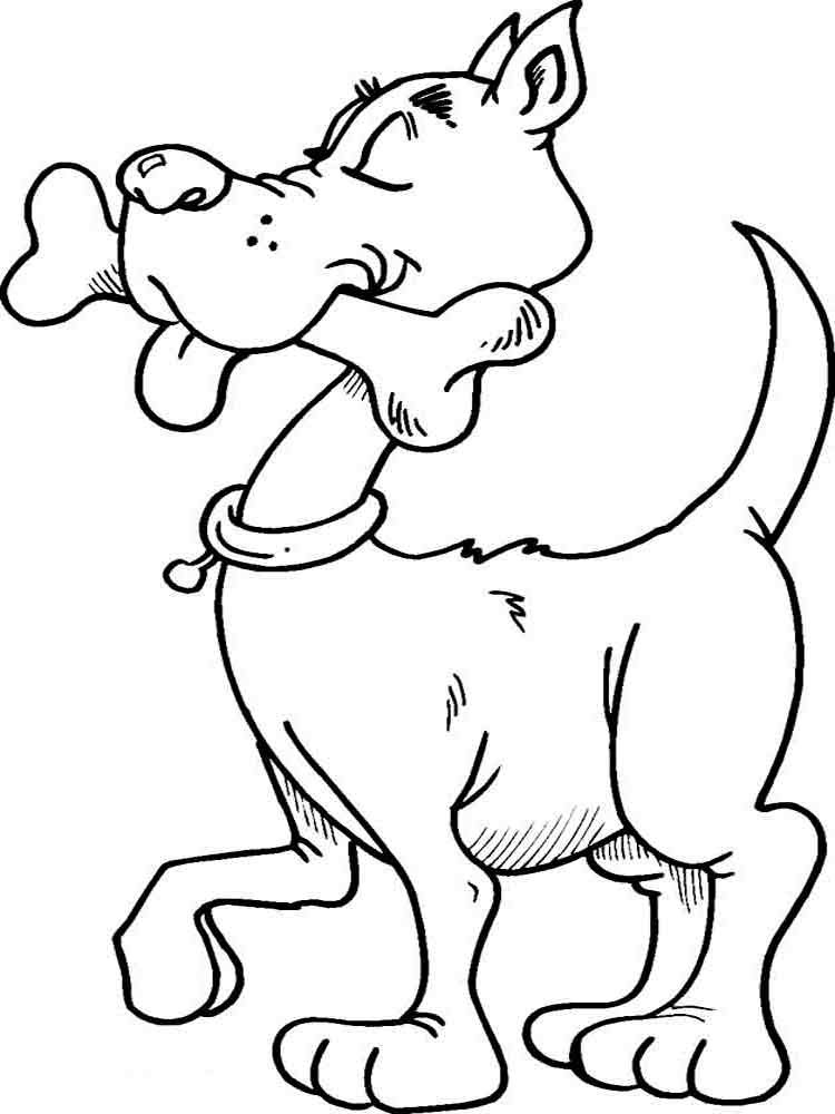 Розмальовки Собаки - Розмальовки Тварин 