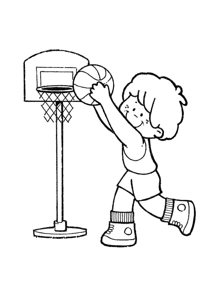 Розмальовки Баскетбол - Різні розмальовки 