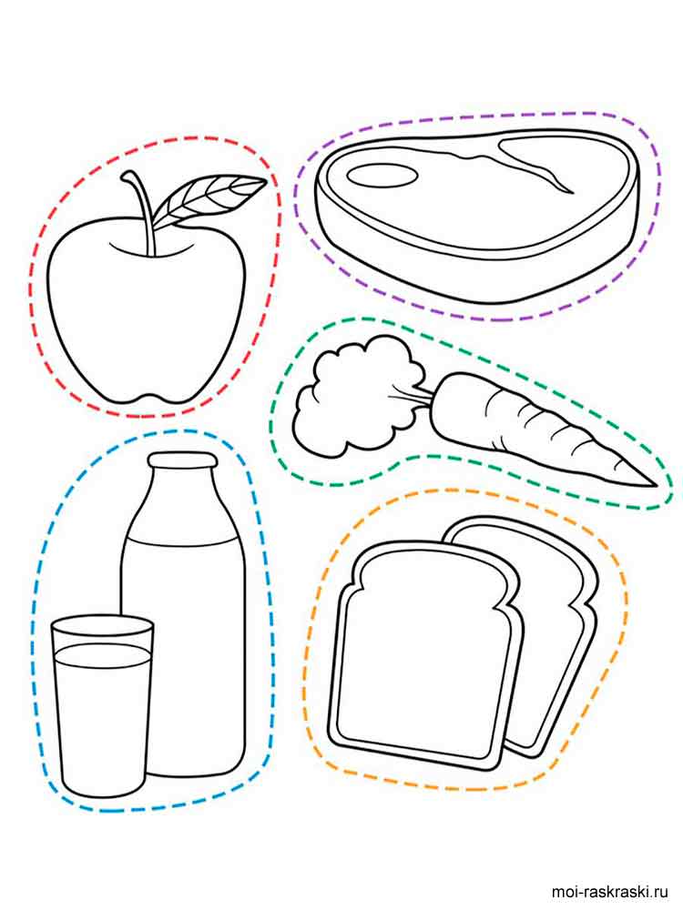 Розмальовки Їжа - Різні розмальовки 