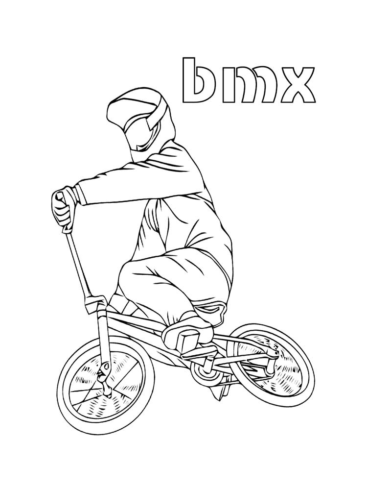 Розмальовки BMX - Розмальовки для хлопчиків 