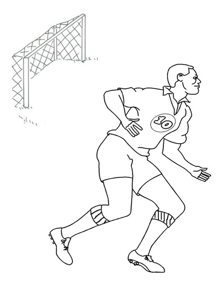 Розмальовки Футболістів - Розмальовки для хлопчиків 