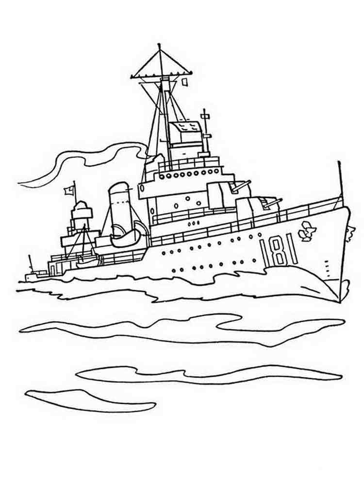 Розмальовки Кораблі - Розмальовки для хлопчиків 