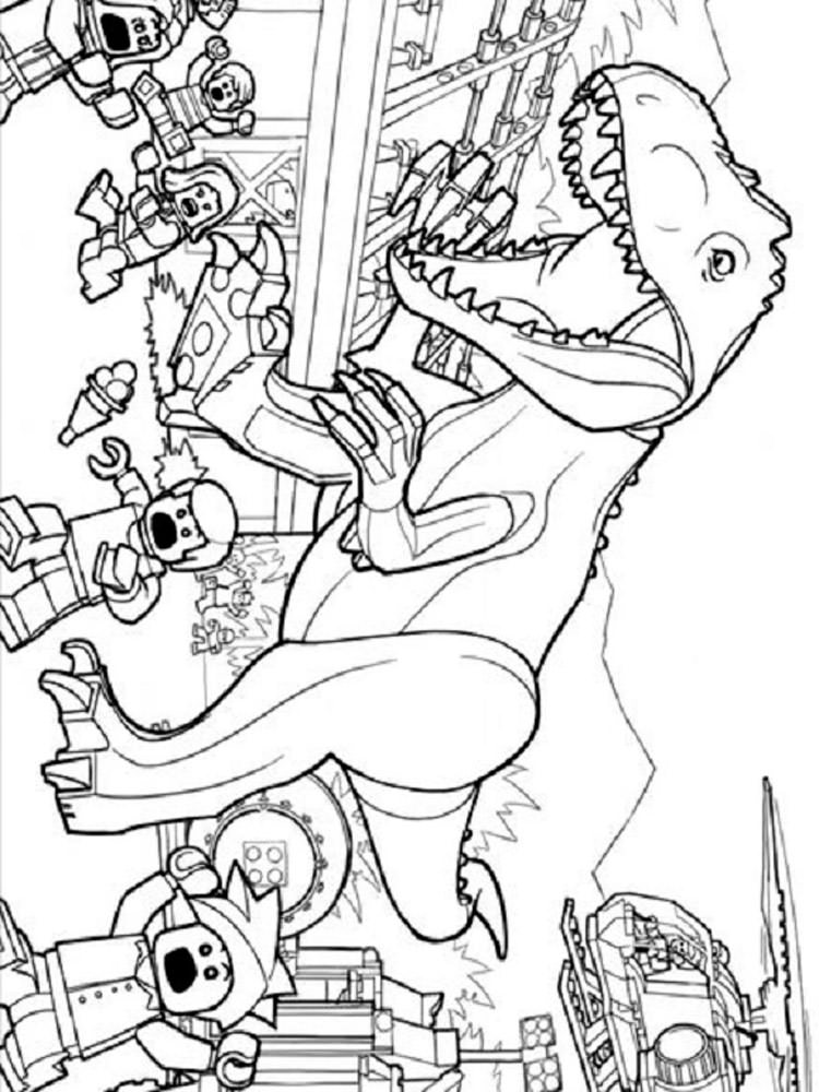 Розмальовки Лего Динозаври - Розмальовки для хлопчиків 