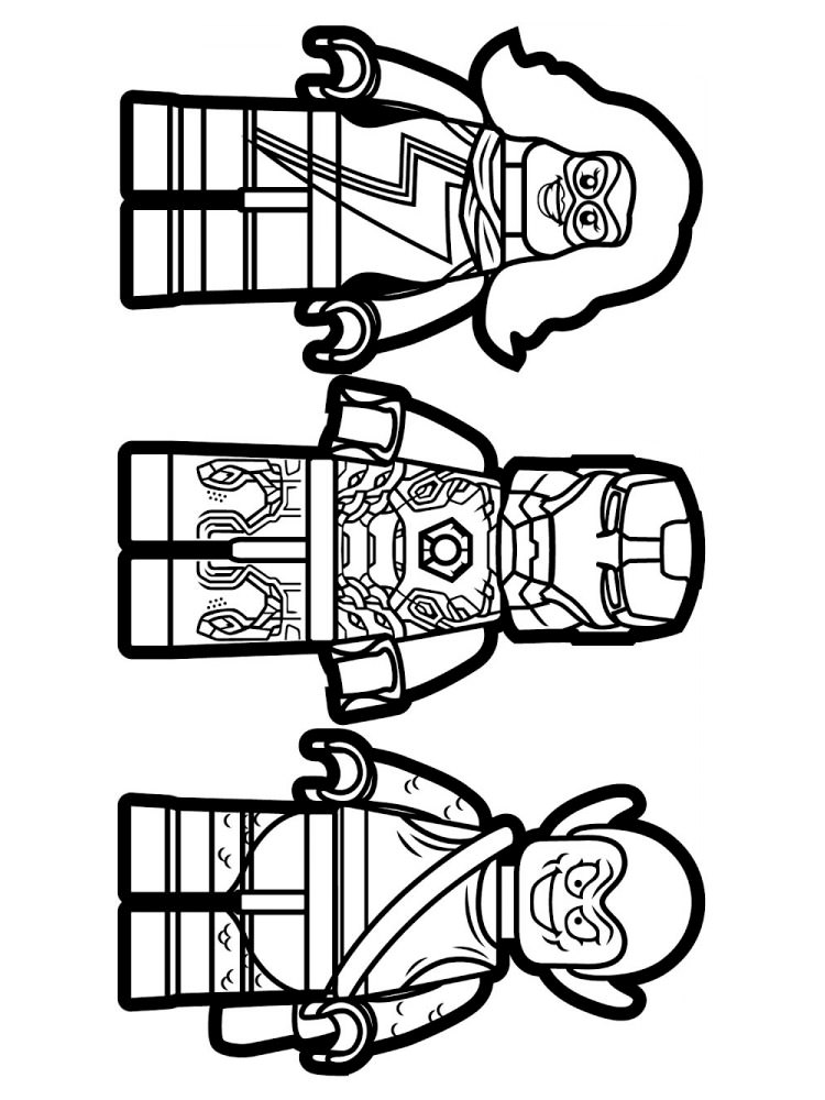 Розмальовки Лего Марвел - Розмальовки для хлопчиків 