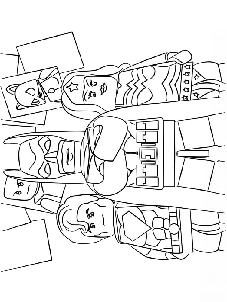 Розмальовки Лего Марвел - Розмальовки для хлопчиків 