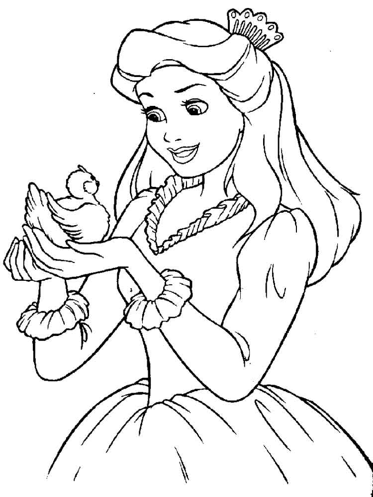 Розмальовка Принцеси - Розмальовки для дівчаток 